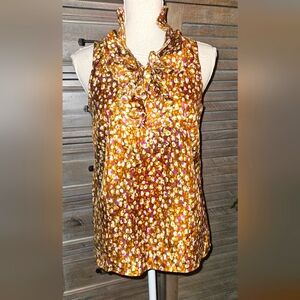 Women's J.Crew Sleeveless Ruffle Top - Multicolor Like New Condition